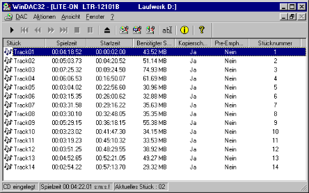 WinDAC32 1.54 - free download